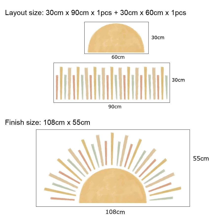 Sun Wall Stickers