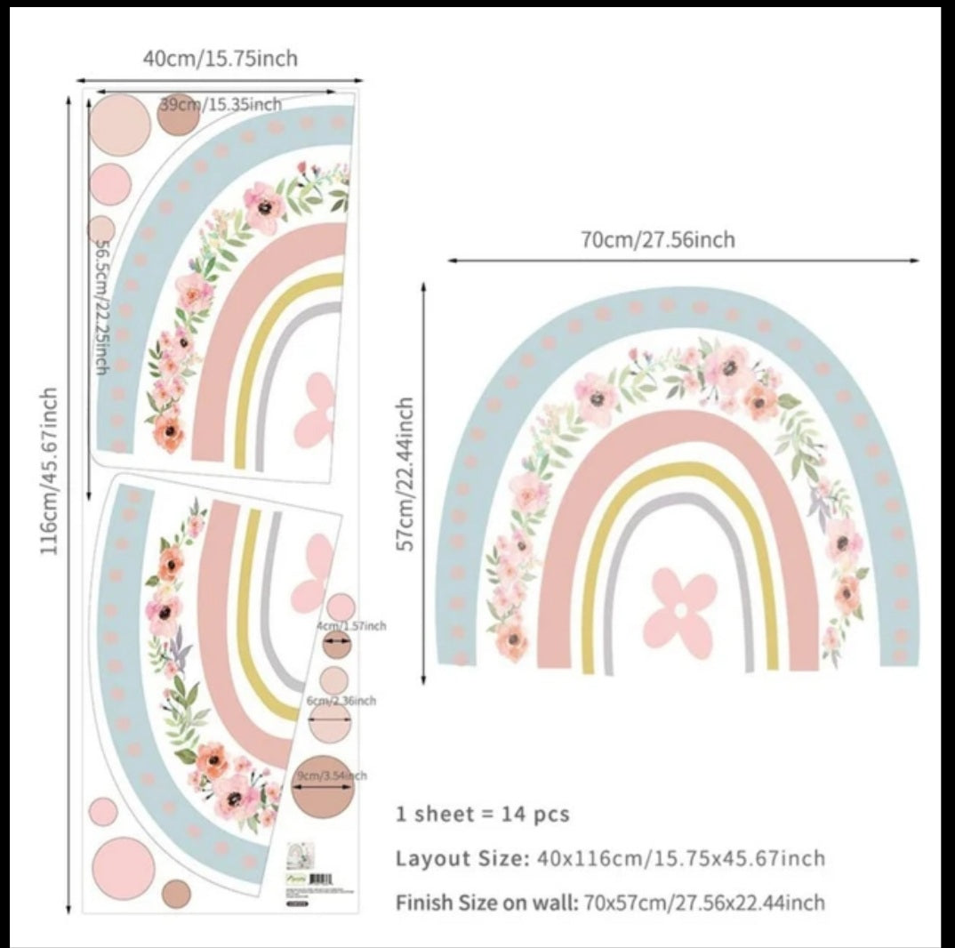 Rainbow Wall Stickers