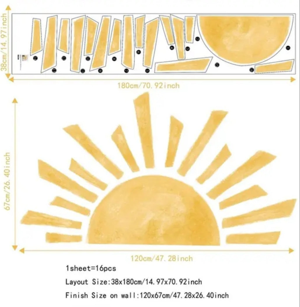 Sun Wall Stickers