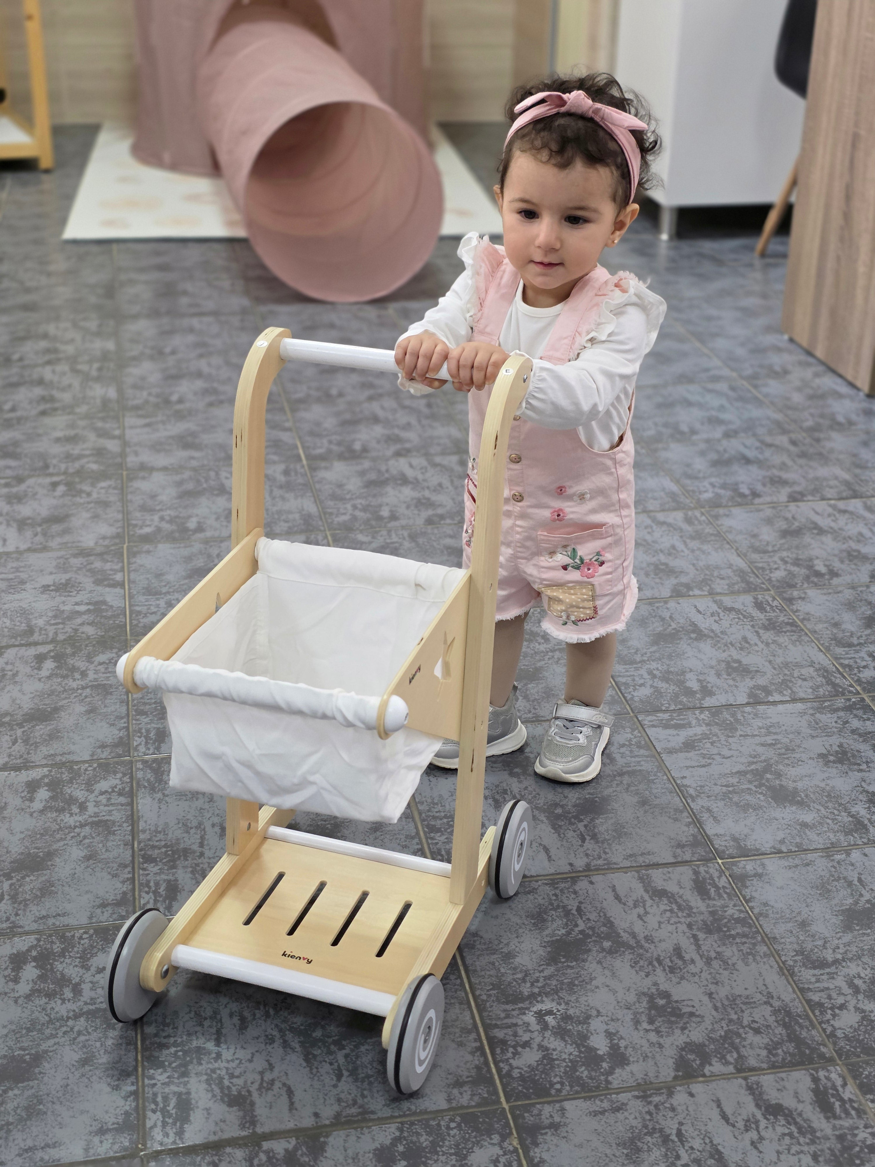 Wood Canva Stroller