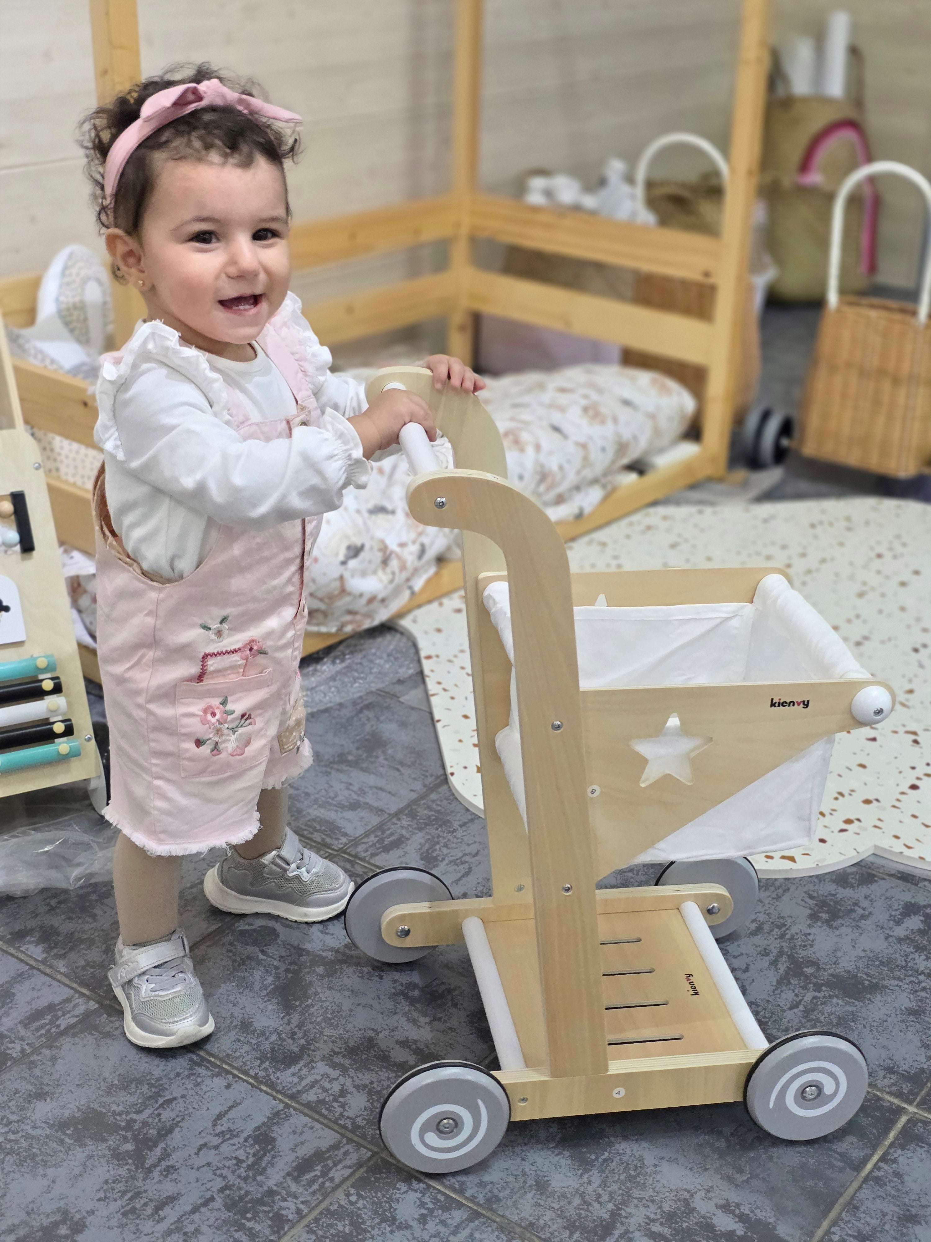 Wood Canva Stroller