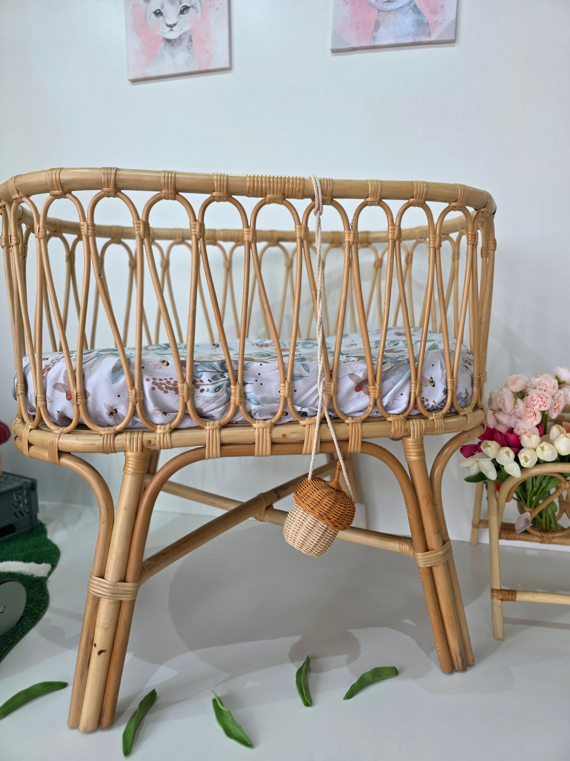 Rattan crib