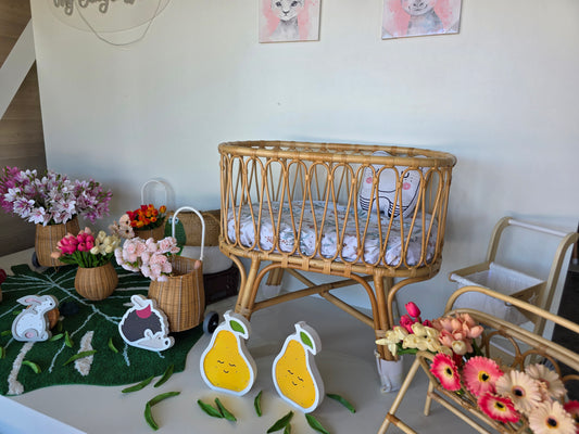 Rattan crib