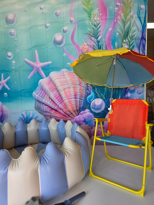 Multi-color Chair + Umbrella