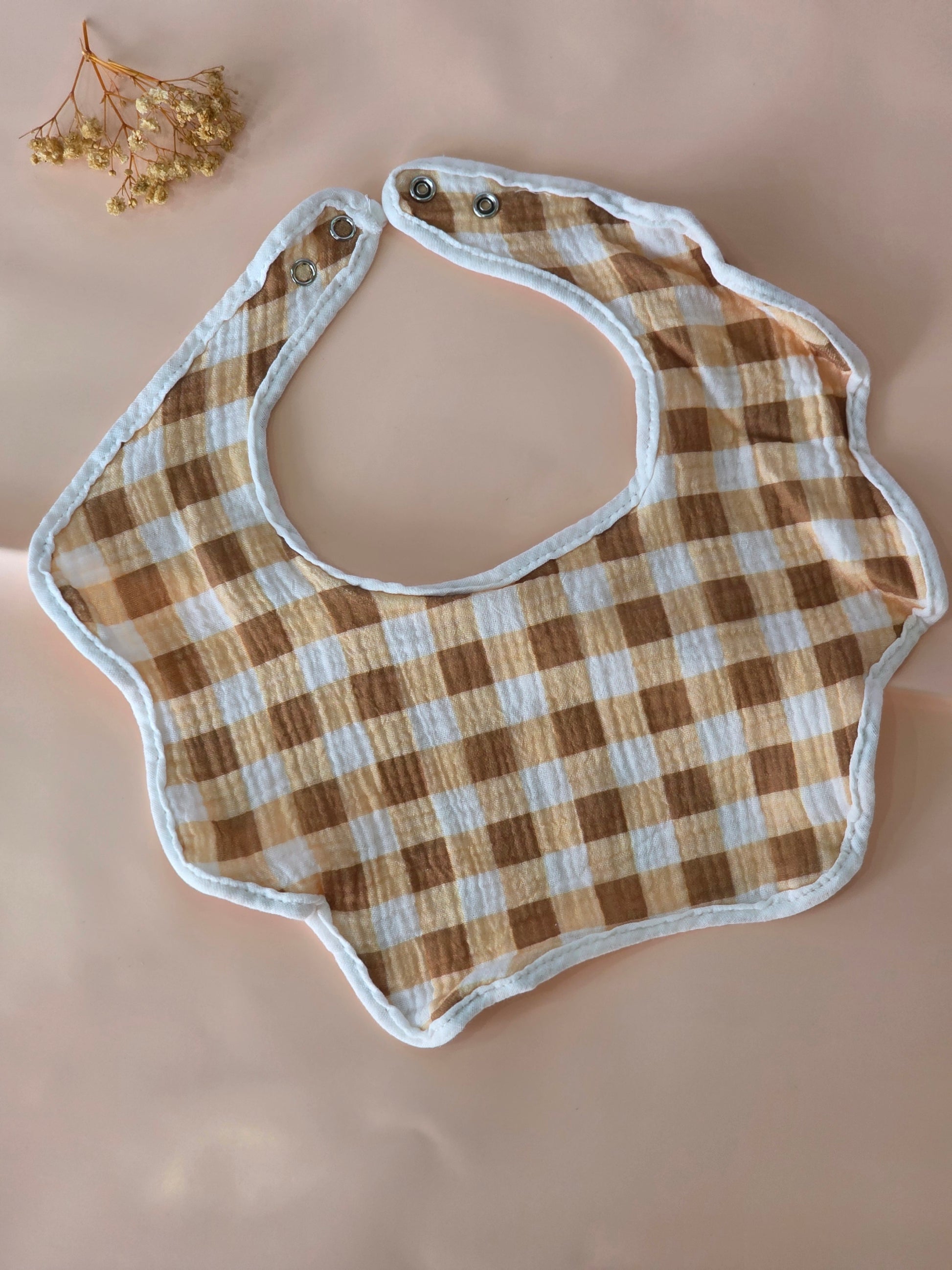 Floral Muslin Bib