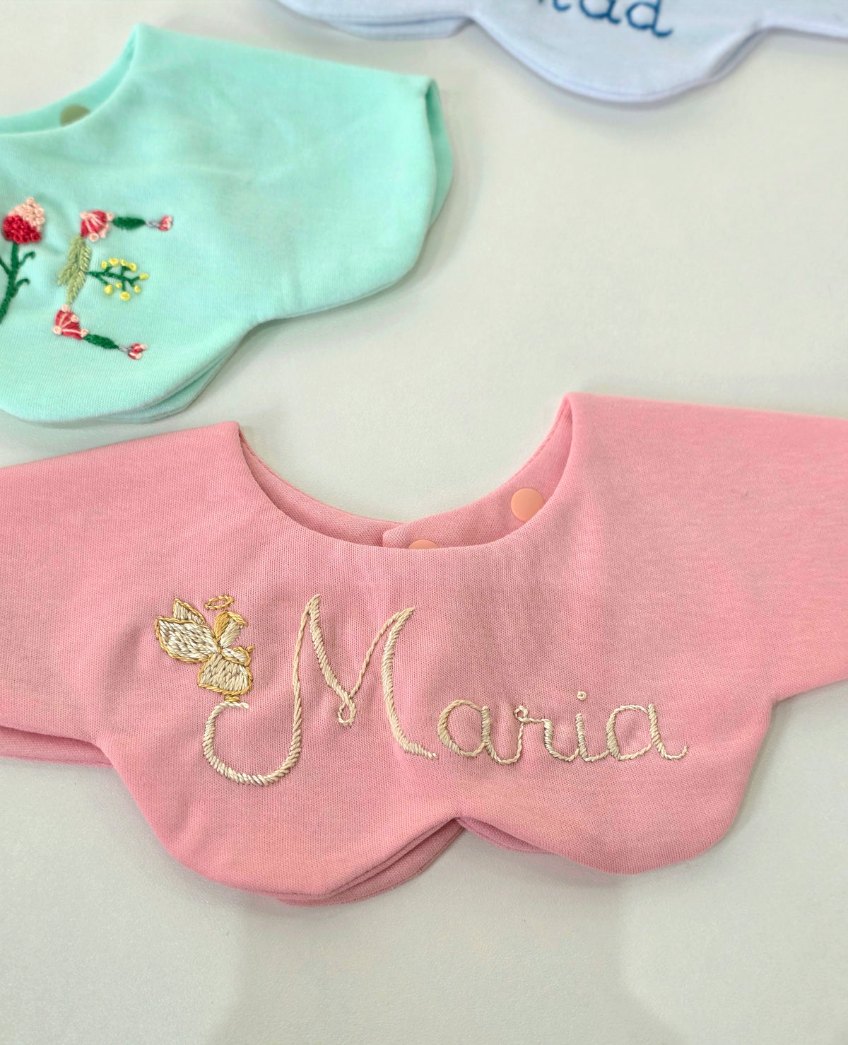 Personalized Flower Collar Bib