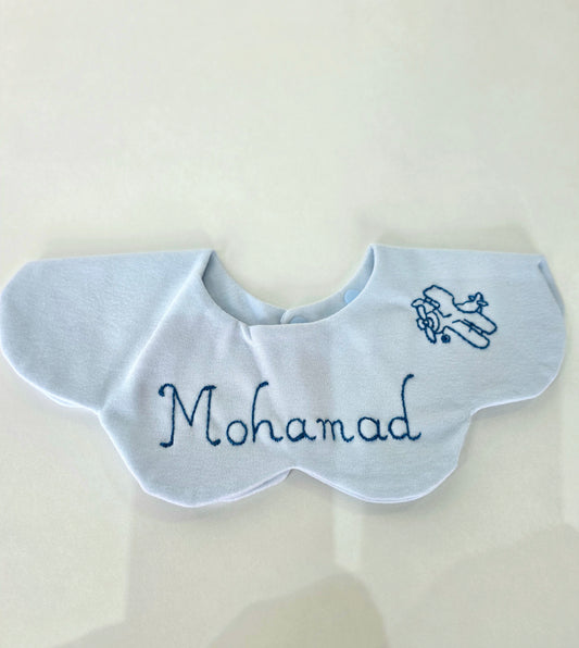 Personalized Flower Collar Bib