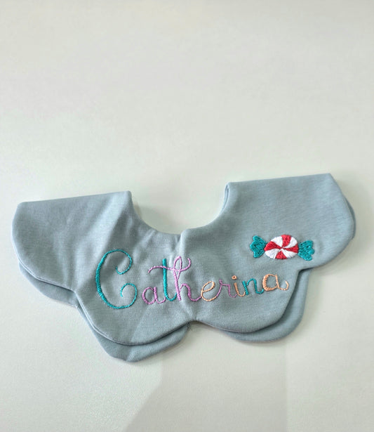Personalized Flower Collar Bib