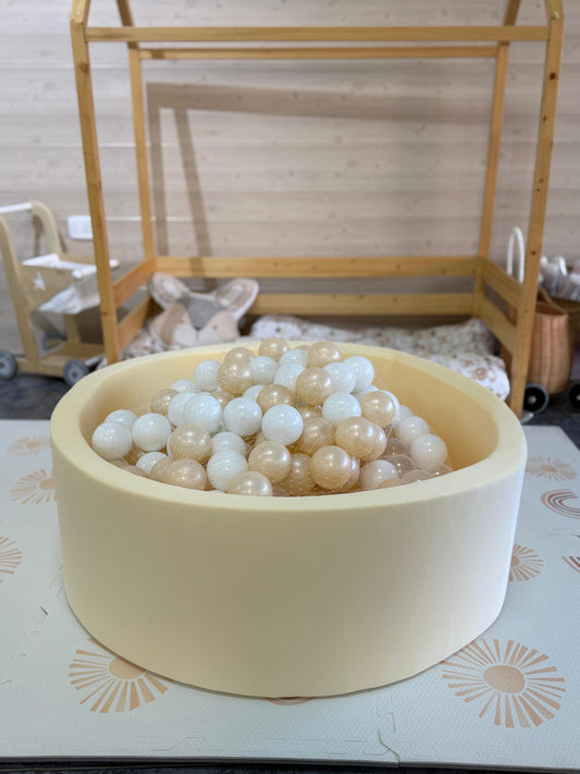 Ball pool pit includes 200 balls